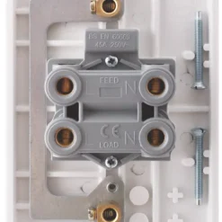 British General 900 Series 45A 2-Gang DP Cooker Switch White With Neon -British General Shop 56833 A2
