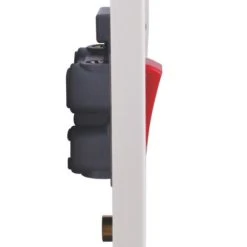 British General 900 Series 45A 2-Gang DP Cooker Switch White With Neon -British General Shop 56833 A3