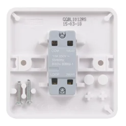 Schneider Electric Lisse 10AX 1-Gang 2-Way Retractive Switch White -British General Shop 5729J A2