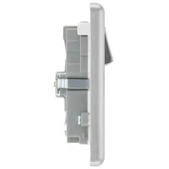 LAP 13A 2-Gang SP Switched Socket + 4.2A 2-Outlet Type A & C USB Charger Brushed Stainless Steel With White Inserts 11 LAP 13A 2-Gang SP Switched Socket + 4.2A 2-Outlet Type A & C USB Charger Brushed Stainless Steel With White Inserts -British General Shop 573HF A4