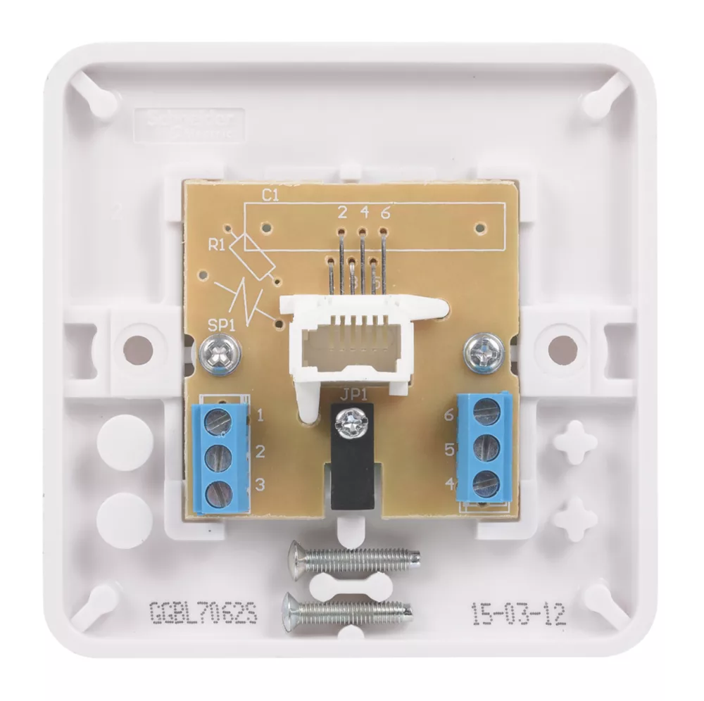 Schneider Electric Lisse Slave Telephone Socket White 6 Schneider Electric Lisse Slave Telephone Socket White - Image 4