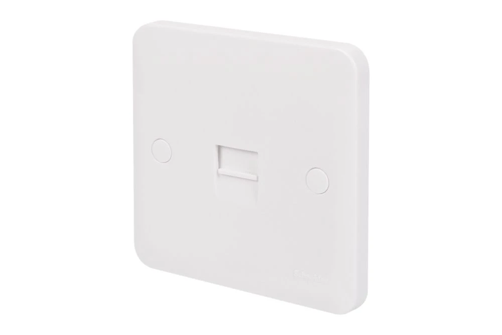Schneider Electric Lisse Slave Telephone Socket White 3 Schneider Electric Lisse Slave Telephone Socket White