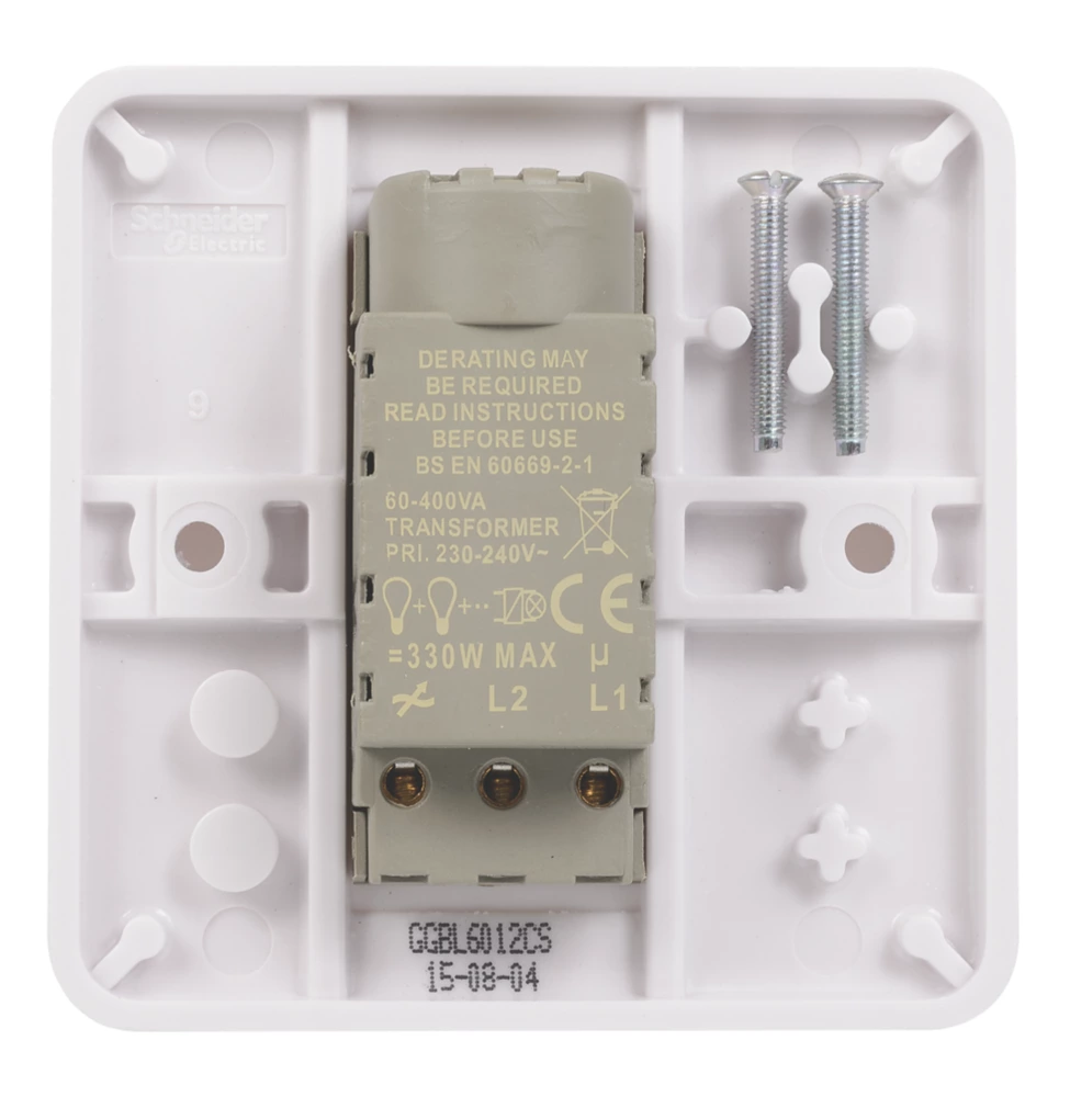 Schneider Electric Lisse 1-Gang 2-Way Dimmer Switch White 6 Schneider Electric Lisse 1-Gang 2-Way Dimmer Switch White - Image 4