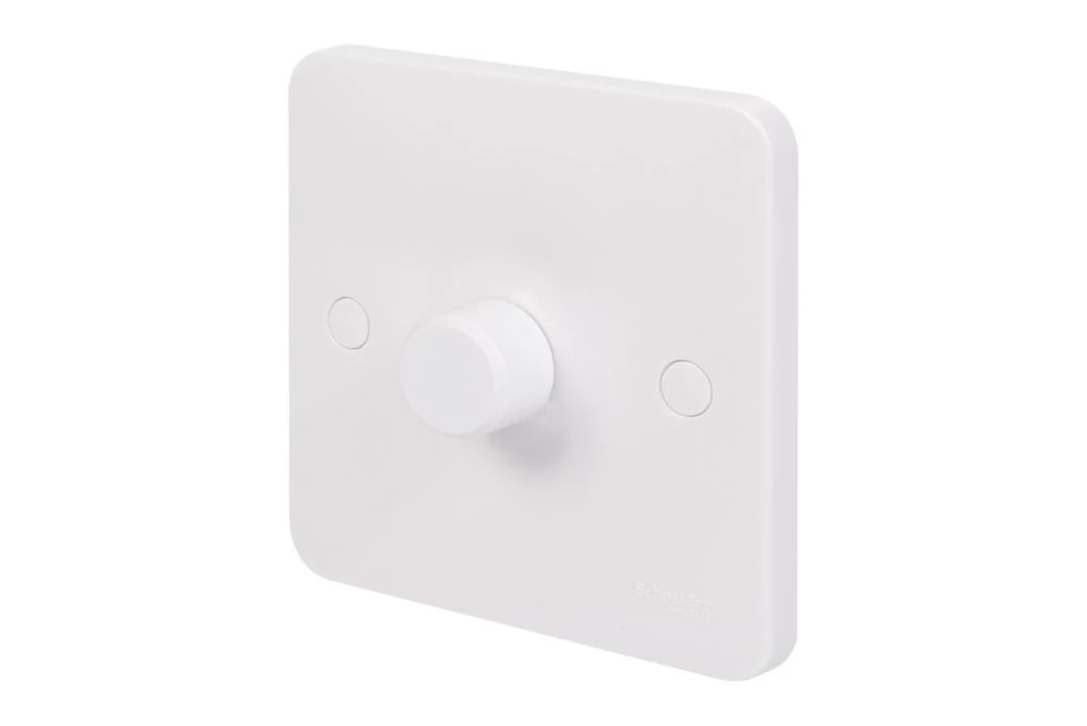 Schneider Electric Lisse 1-Gang 2-Way Dimmer Switch White 3 Schneider Electric Lisse 1-Gang 2-Way Dimmer Switch White