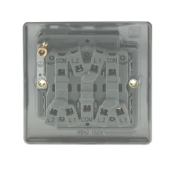 British General Nexus Metal 10AX 3-Gang 2-Way Light Switch Antique Brass -British General Shop 57897 A3