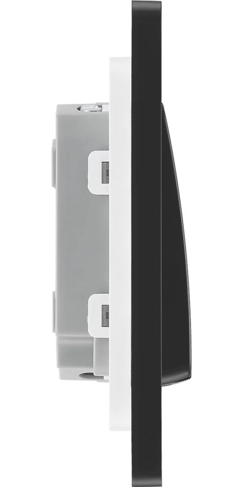 British General Evolve 20 A 16AX 2-Gang 2-Way Wide Rocker Light Switch Satin Brass With Black Inserts 8 British General Evolve 20 A 16AX 2-Gang 2-Way Wide Rocker Light Switch Satin Brass With Black Inserts - Image 6