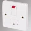 MK Logic Plus 13A Switched Fused Spur & Flex Outlet With Neon White -British General Shop 58085 P