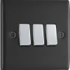 British General Nexus Metal 20A 16AX 3-Gang 2-Way Light Switch Matt Black 1 British General Nexus Metal 20A 16AX 3-Gang 2-Way Light Switch Matt Black -British General Shop 58095 P