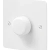 MK Edge 1-Gang 2-Way Dimmer Switch White -British General Shop 589FF P