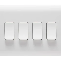 Crabtree Instinct 10AX 4-Gang 2-Way Light Switch White -British General Shop 593HV A1