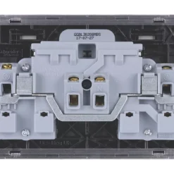 Schneider Electric Lisse Deco 13A 2-Gang SP Switched Plug Socket Mocha Bronze With Black Inserts 9 Schneider Electric Lisse Deco 13A 2-Gang SP Switched Plug Socket Mocha Bronze With Black Inserts -British General Shop 594FF A3
