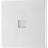 British General 800 Series Master Telephone Socket White With White Inserts -British General Shop 595XF P