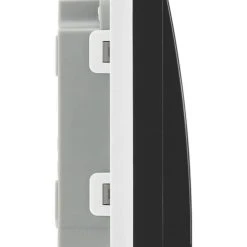 British General Evolve 20 A 16AX 1-Gang 2-Way Wide Rocker Light Switch Matt Black With Black Inserts -British General Shop 599PY A5