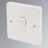 Crabtree Capital 10AX 1-Gang 1-Way Light Switch White -British General Shop 60262 P