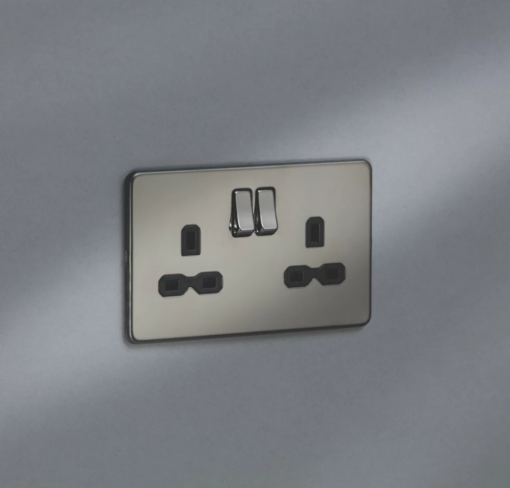 Knightsbridge SFR9000BN 13A 2-Gang DP Switched Double Socket Black Nickel With Black Inserts 6 Knightsbridge SFR9000BN 13A 2-Gang DP Switched Double Socket Black Nickel With Black Inserts - Image 4