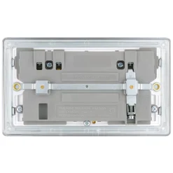 LAP 13A 2-Gang SP Switched Wi-Fi Extender Socket + 2.1A 1-Outlet Type A USB Charger Polished Chrome With White Inserts 9 LAP 13A 2-Gang SP Switched Wi-Fi Extender Socket + 2.1A 1-Outlet Type A USB Charger Polished Chrome With White Inserts -British General Shop 609KJ A3