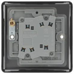 LAP 10AX 2-Gang 2-Way Toggle Switch Black Nickel -British General Shop 61105 A3