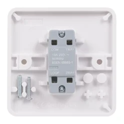 Schneider Electric Lisse 10AX 1-Gang 1-Way "Press" Retractive Switch White 8 Schneider Electric Lisse 10AX 1-Gang 1-Way "Press" Retractive Switch White -British General Shop 6151J A2
