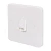 Schneider Electric Lisse 10AX 1-Gang 1-Way "Press" Retractive Switch White