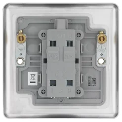 LAP 20A 1-Gang DP Control Switch Brushed Stainless Steel With Neon With Black Inserts 10 LAP 20A 1-Gang DP Control Switch Brushed Stainless Steel With Neon With Black Inserts -British General Shop 61644 A3