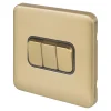 Schneider Electric Lisse Deco 10AX 3-Gang 2-Way Light Switch Satin Brass With Black Inserts 1 Schneider Electric Lisse Deco 10AX 3-Gang 2-Way Light Switch Satin Brass With Black Inserts -British General Shop 616FF P