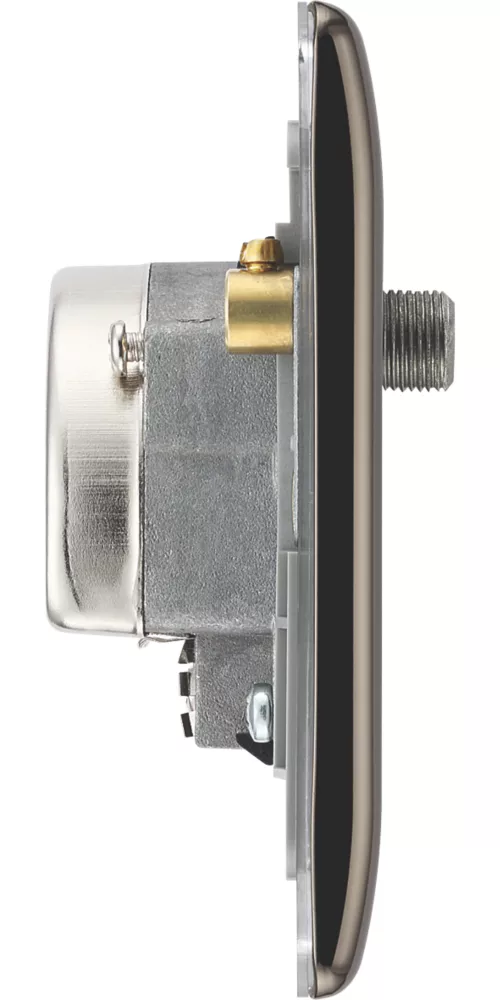 British General NEXUS METAL 1-Gang Triplex TV Socket Black Nickel 6 British General NEXUS METAL 1-Gang Triplex TV Socket Black Nickel - Image 4