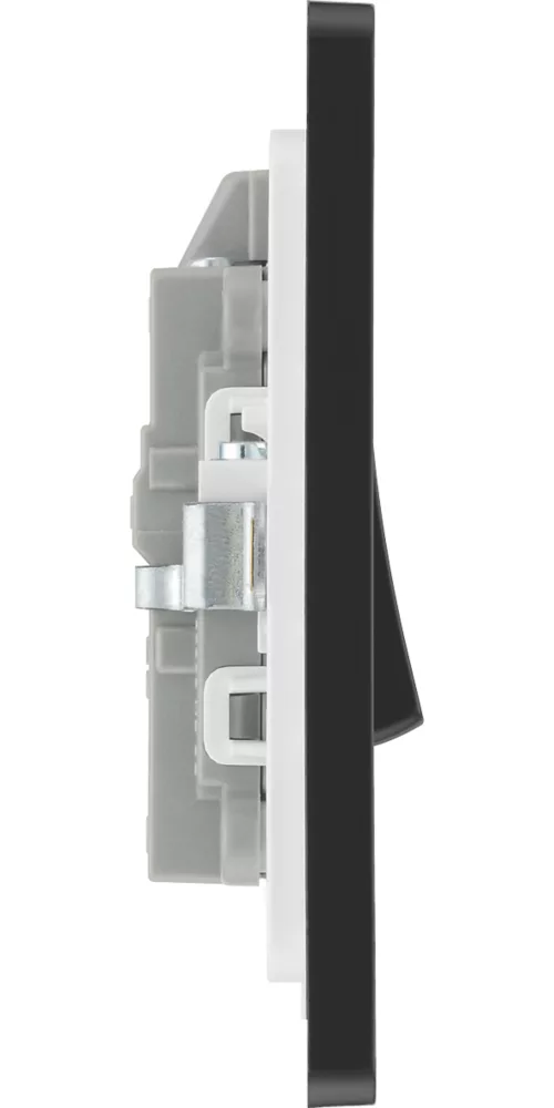 British General Evolve 20A 1-Gang DP Control Switch Black With LED With Black Inserts 8 British General Evolve 20A 1-Gang DP Control Switch Black With LED With Black Inserts - Image 6