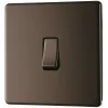 LAP 20A 16AX 1-Gang 2-Way Light Switch Black Nickel -British General Shop 619KJ P