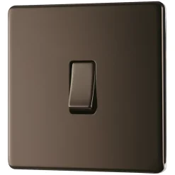 LAP 20A 16AX 1-Gang 2-Way Light Switch Black Nickel