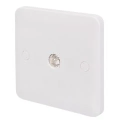 Schneider Electric Lisse 1-Gang Coaxial TV Return Socket White