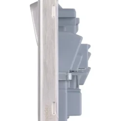 Schneider Electric Lisse Deco 13A 2-Gang DP Switched Plug Socket Brushed Stainless Steel With Black Inserts 8 Schneider Electric Lisse Deco 13A 2-Gang DP Switched Plug Socket Brushed Stainless Steel With Black Inserts -British General Shop 620FF A2