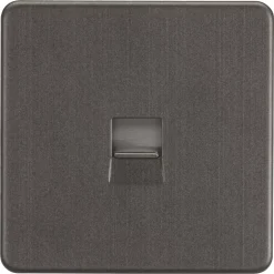 Knightsbridge SF7400SB Slave Telephone Socket Smoked Bronze