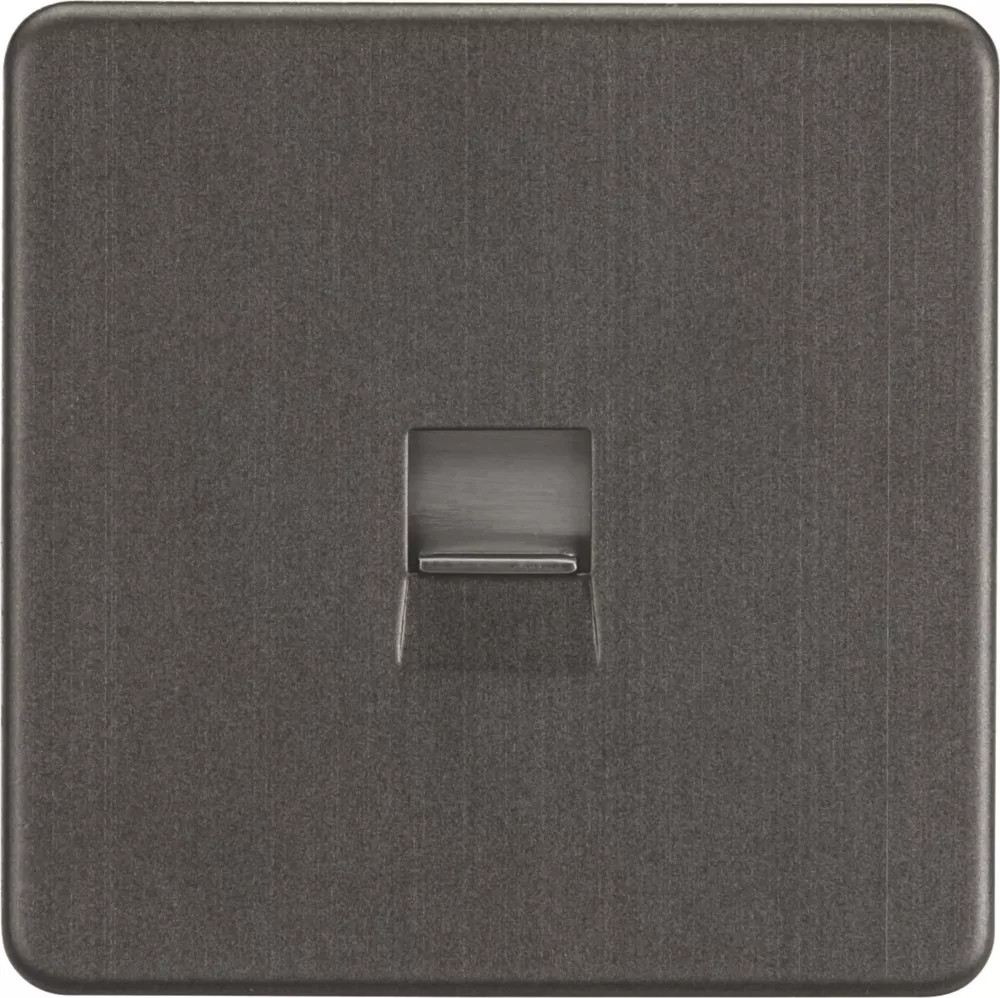 Knightsbridge SF7400SB Slave Telephone Socket Smoked Bronze 3 Knightsbridge SF7400SB Slave Telephone Socket Smoked Bronze