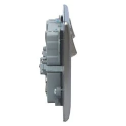 British General Nexus Metal 13A 2-Gang SP Switched Socket + 3.1A 2-Outlet Type A USB Charger Brushed Steel With Graphite Inserts 8 British General Nexus Metal 13A 2-Gang SP Switched Socket + 3.1A 2-Outlet Type A USB Charger Brushed Steel With Graphite Inserts -British General Shop 6218R A2