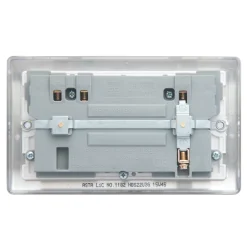British General Nexus Metal 13A 2-Gang SP Switched Socket + 3.1A 2-Outlet Type A USB Charger Brushed Steel With Graphite Inserts 9 British General Nexus Metal 13A 2-Gang SP Switched Socket + 3.1A 2-Outlet Type A USB Charger Brushed Steel With Graphite Inserts -British General Shop 6218R A3
