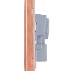 Schneider Electric Lisse Deco 13A 2-Gang Unswitched Socket Copper With White Inserts -British General Shop 628HX A2