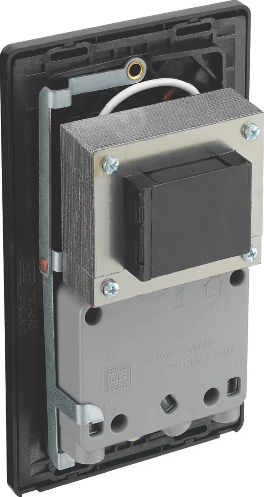 British General Evolve 2-Gang Dual Voltage Shaver Socket 115/240V Copper With Black Inserts 7 British General Evolve 2-Gang Dual Voltage Shaver Socket 115/240V Copper With Black Inserts - Image 5