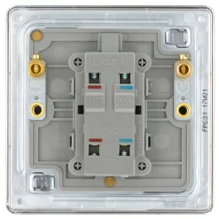 LAP 20A 1-Gang DP Boiler Switch Polished Chrome With LED -British General Shop 629KJ A3