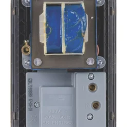 Schneider Electric Lisse Deco 2-Gang Dual Voltage Shaver Socket 115 / 230V Satin Brass With Black Inserts 9 Schneider Electric Lisse Deco 2-Gang Dual Voltage Shaver Socket 115 / 230V Satin Brass With Black Inserts -British General Shop 632FF A3