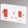 Crabtree Capital 45 A & 13A 2-Gang DP Cooker Switch & 13A DP Switched Socket White 1 Crabtree Capital 45 A & 13A 2-Gang DP Cooker Switch & 13A DP Switched Socket White -British General Shop 63376 P