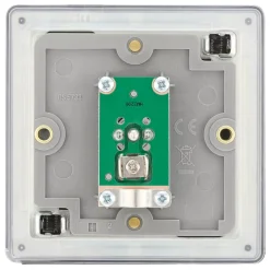 LAP 1-Gang Coaxial TV Socket Slate Grey -British General Shop 633KJ A3