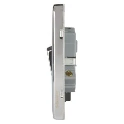 Schneider Electric Lisse Deco 20AX 1-Gang DP Control Switch Polished Chrome With Black Inserts -British General Shop 636FF A2