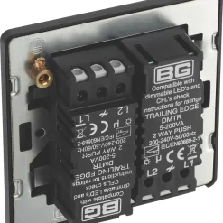 British General Evolve 2-Gang 2-Way LED Trailing Edge Double Push Dimmer With Rotary Control Matt Black With Black Inserts 13 British General Evolve 2-Gang 2-Way LED Trailing Edge Double Push Dimmer With Rotary Control Matt Black With Black Inserts -British General Shop 637PY A4
