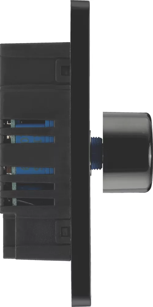 British General Evolve 2-Gang 2-Way LED Trailing Edge Double Push Dimmer With Rotary Control Matt Black With Black Inserts 8 British General Evolve 2-Gang 2-Way LED Trailing Edge Double Push Dimmer With Rotary Control Matt Black With Black Inserts - Image 6