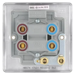British General Nexus Metal 45A 1-Gang DP Cooker Switch Brushed Steel With LED -British General Shop 63869 A2