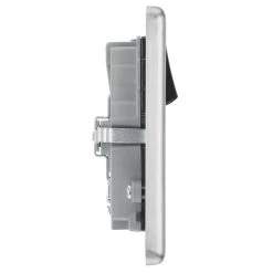 LAP 13A 2-Gang SP Switched Socket + 4.2A 2-Outlet Type A & C USB Charger Brushed Stainless Steel With Black Inserts 11 LAP 13A 2-Gang SP Switched Socket + 4.2A 2-Outlet Type A & C USB Charger Brushed Stainless Steel With Black Inserts -British General Shop 640HF A4