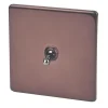 Varilight 10AX 1-Gang 2-Way Toggle Switch Mocha -British General Shop 64184 P