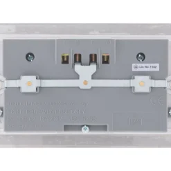 LAP 13A 2-Gang Unswitched Socket + 4.2A 4-Outlet Type A USB Charger Brushed Stainless Steel With White Inserts 10 LAP 13A 2-Gang Unswitched Socket + 4.2A 4-Outlet Type A USB Charger Brushed Stainless Steel With White Inserts -British General Shop 6424T A3