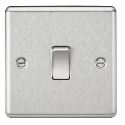 Knightsbridge CL834BC 20A 1-Gang DP Control Switch Brushed Chrome