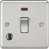 Knightsbridge CL834FBC 20A 1-Gang DP Control Switch & Flex Outlet Brushed Chrome With LED -British General Shop 644TY P